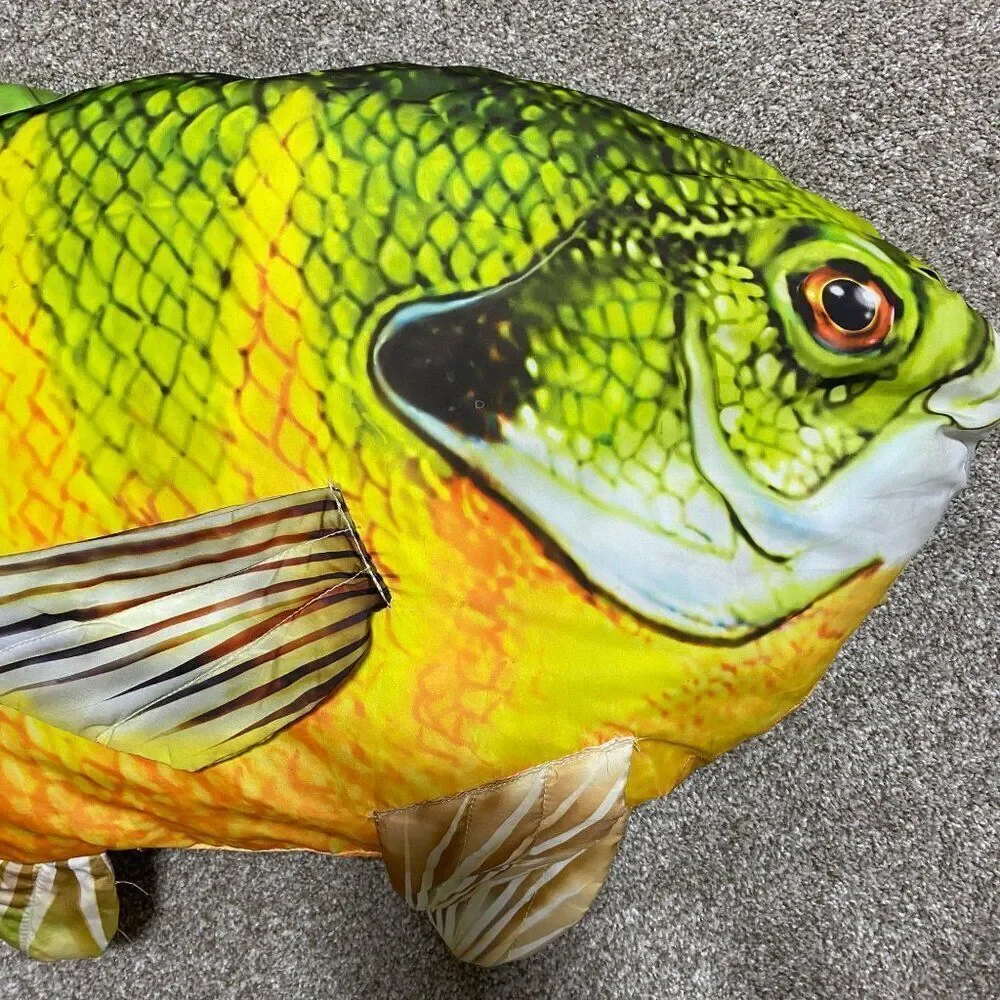 Tree House Kids Giant Stuffed Large Fish Blue Gill Pillow 45
